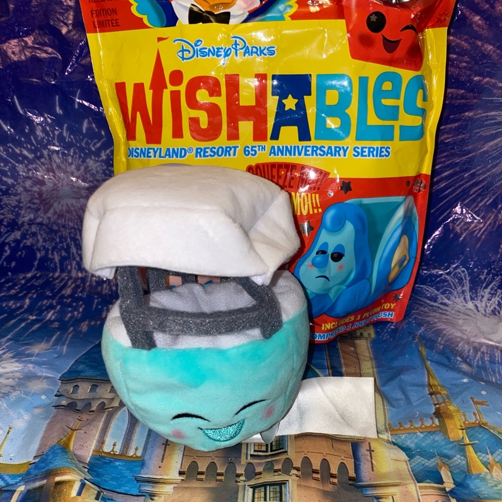 Disney Wishables Disneyland 65th Anniversary Mystery Plush - Teal Skyway Bucket